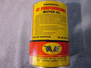 Pennzoil Cardboard Quart Size Oil Can Bank Rick Mears Special Signature Can 4