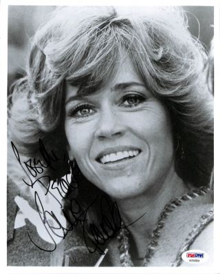 Jane Fonda Psa/dna Autographed Signed 8 X 10 Photo Certified