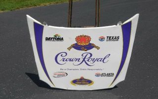 Crown Royal Tin Racing Car Hood Sign Nascar Daytona Texas Iroc Series Atlanta