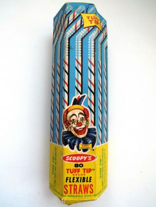 1960s Soda Fountain Straws By Scoopys 72 Flexible Paper Straws Tuff Tips