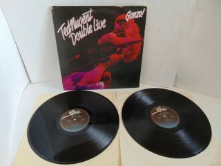 1978 Ted Nugent Double Live Gonzo Vinyl Gatefold 2 Lp Ke2 35069