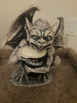 Guinness Beer Gargoyle Resin Statue Halloween Advertising Rare Man Cave Pub Bar