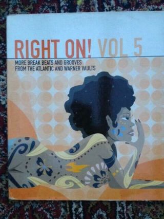 Right On Vol 5 - Break Beats And Grooves 12 " Vinyl Lp Record