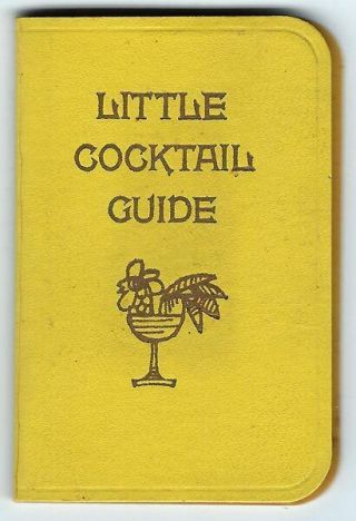 Hallmark Cards Little Cocktail Guide Miniature Bar Book Drink Recipes