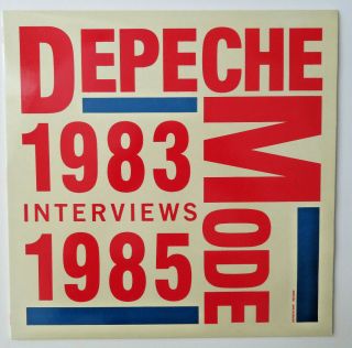 Depeche Mode: Interviews 1983 - 1985 Uk 12 " Red Vinyl - Ltd.  Ed From 1989