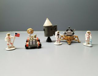 Vintage Micro Machines Lunar Moon Landing Galoob Complete Astronauts 1989