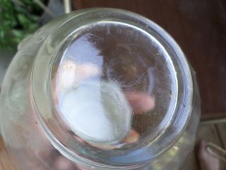 VTG World Globe Map Glass Canning Embossed Jar Bottle Zinc Lid Mason Arts Craft 4