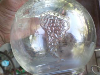 VTG World Globe Map Glass Canning Embossed Jar Bottle Zinc Lid Mason Arts Craft 5