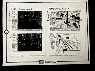 Alex Toth By Design Friends 1973 Hand Crafted Storyboard Pg Superman
