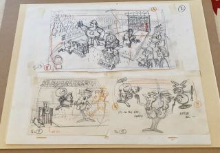 Quisp And Quake Cereal Box Commercial Storyboard Sketches Jay Ward 2