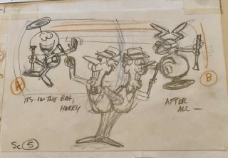 Quisp And Quake Cereal Box Commercial Storyboard Sketches Jay Ward 5
