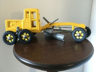 Vintage Fun Ho Grader Yellow Construction Toy No 803 Made In Zealand 1970 