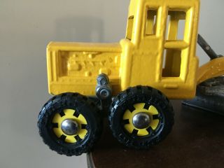 Vintage Fun Ho Grader Yellow Construction Toy No 803 Made in Zealand 1970 ' s 2