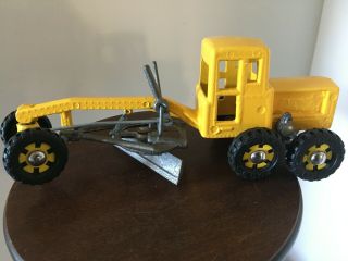 Vintage Fun Ho Grader Yellow Construction Toy No 803 Made in Zealand 1970 ' s 5