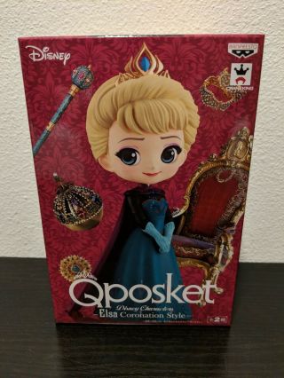 Q Posket Disney Characters Figure Frozen Elsa Coronation Style A Normal Version