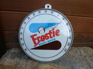 Vintage Frostie Root Beer Advertising Thermometer