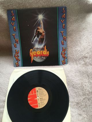 Geordie Save The World 1976 12” Vinyl Record Lp Emc 3134