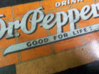 Vintage Please Pay Cashier Dr Pepper Drink A Bite To Eat Metal Advertising Sign 5