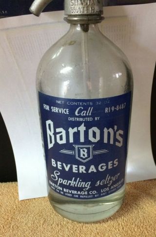 Acl Seltzer Bottle Barton 