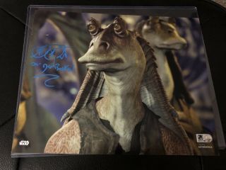 Star Wars Autograph Ahmed Best As Jar Jar Binks Authenticated Topps 8x10