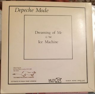 Depeche Mode - Dreaming Of Me - 7” With Ferret Plugging Promo - Sticker On Pic Slv