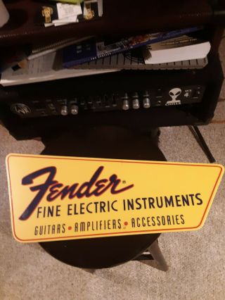Vintage Fender Guitars Display Sign 2