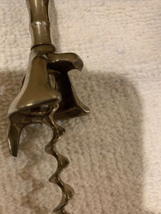 Horn Corkscrew Handle Chrome Plated Antique Vintage Opener Stag Bottle Wine Gift 2