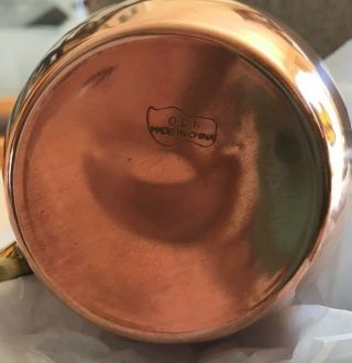 ODI Set of 4 OLD DUTCH Nickel - Lined Solid Copper 16 Oz Moscow Mule Mugs OS428 3