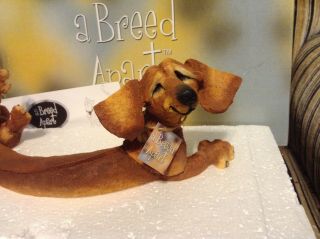 Adorable & Whimsical Dachshund Dog Figurine By A Breed Apart,  70033