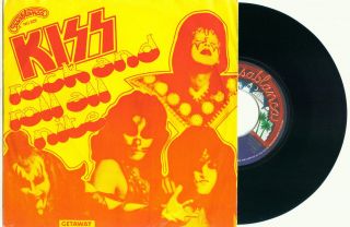 Kiss Rock And Roll All Nite / Getaway (rare Orig.  Holland Ps Dutch Ex,  Vinyl 7 ")