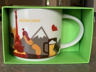 Munich / München Germany Starbucks Mug Yah (you Are Here) -