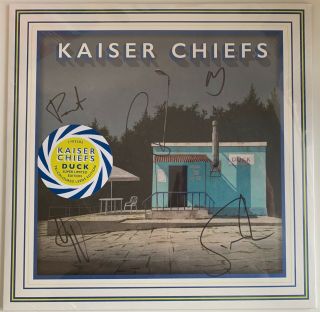 Kaiser Chiefs Duck Signed Autographed Tri Coloured Leeds Edition Vinyl Album