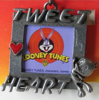 Keychain Tweety Mini Picture Frame Warner Bros Looney Tunes Tweet Heart Wb 6096