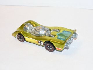 1971 Hot Wheels Redline CONCEPTS Jet Threat PRETTY ALL YELLOW KEEPER 3