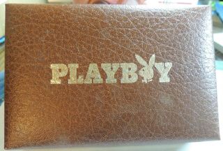 Playboy Key Club Bridge Cards Set Never Opened & Glass Paper Weight