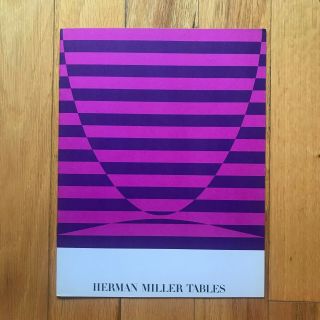 Herman Miller Tables 1961 Stapled Booklet — George Nelson Charles Eames