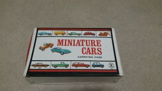 1966 Mattel Miniature Cars Carrying Case - For Matchbox Hot Wheels 40pcs