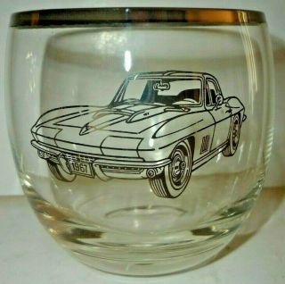 6 Vtg 1967 Chevrolet Drink Glasses: Corvette Camaro Nova Corvair Chevelle Impala 4