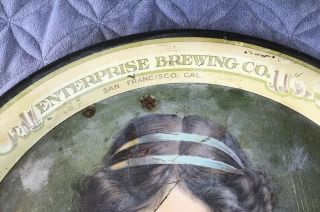 Antique Yosemite Beer Tray Enterprise Brewing San Francisco Pre Prohibition 4