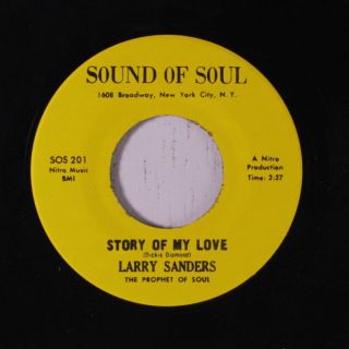 Larry Sanders: Story Of My Love / Where Did The Peace Go 45 (drum Break,  Funky