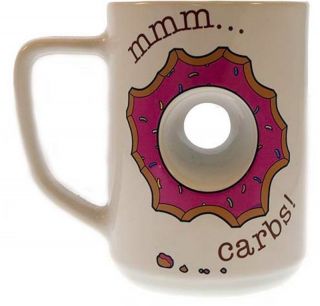 universal studios coffee cup mug the simpsons homer donut hole 2