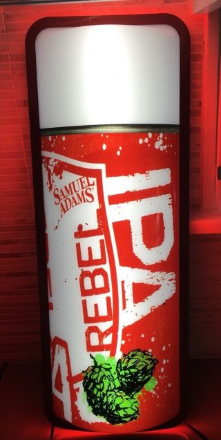 Rebel Ipa Samuel Sam Adams Spray Can Opti Led Neo Neon Beer Sign Light Graffiti