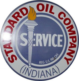 Porcelain Standard Oil Company Enamel Sign Size 30 " Inch Double Sided