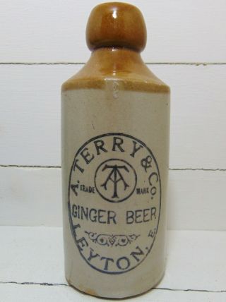 A.  Terry Of Leyton East London Ginger Beer Bottle C1900 