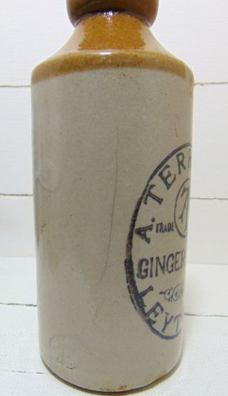 A.  Terry of Leyton East London Ginger Beer Bottle c1900 ' s 3