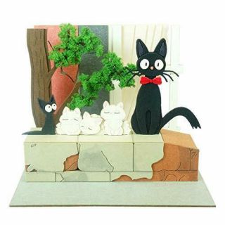 Sankei Studio Ghibli Mini Witch Delivery Service Jiji And Kittens Paper Craft Mp