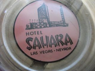 Vintage Hotel Sahara Las Vegas Nevada Ashtray Black Logo Casino, 3