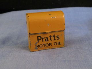 Vintage Antique Pratts Motor Oil Meccano Dinky Toys Miniature Tin Petrol Pump 49