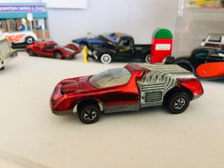 Hotwheels Redlines VERY RARE NOODLE HEAD RED - 6