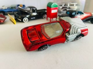 Hotwheels Redlines VERY RARE NOODLE HEAD RED - 8